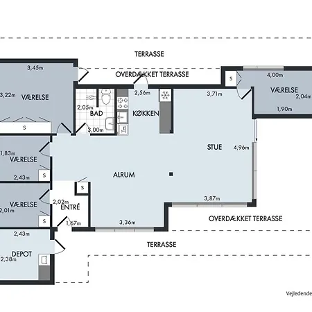Amazing In With 3 Bedrooms And Internet 別荘 *